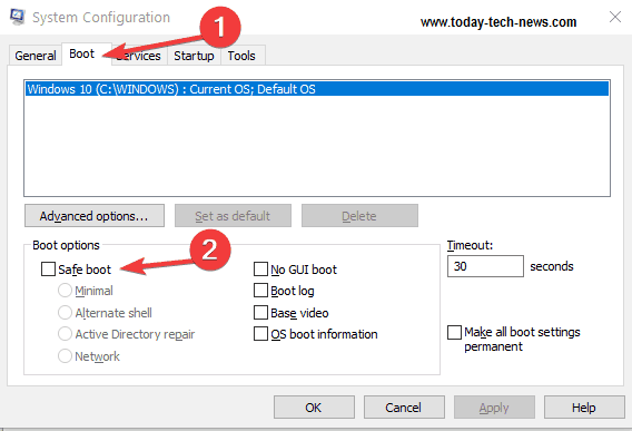 safe boot windows PC