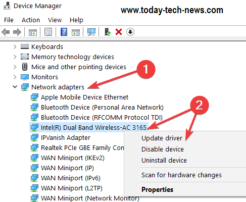 update-network-adapter-driver