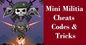 mini militia cheats codes