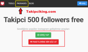 takipciking 500 followers free